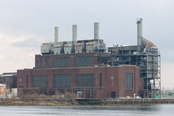 A factory on the Delaware River